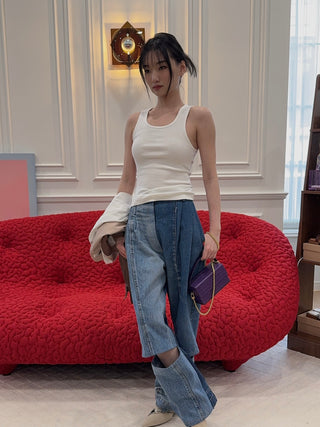 L’AFSHAR - PURPLE IDA (SMALL) / LONG GOLD LINK