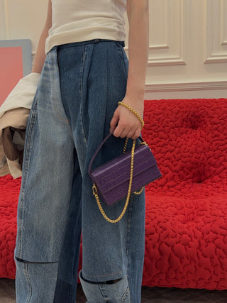 L’AFSHAR - PURPLE IDA (SMALL) / LONG GOLD LINK