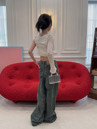 MM6 Maison Margiela - NUMERIC DENIM TROUSERS