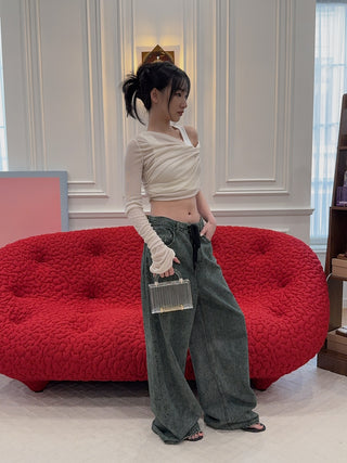 MM6 Maison Margiela - NUMERIC DENIM TROUSERS