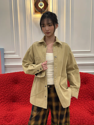 AERON - Oversized Shirt in Dune