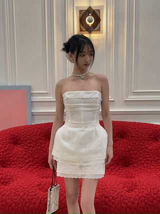 MAGDA BUTRYM -  Embroidered Corset in White