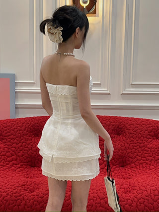 MAGDA BUTRYM -  Embroidered Corset in White