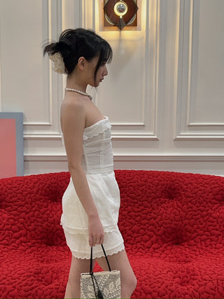 MAGDA BUTRYM -  Embroidered Corset in White