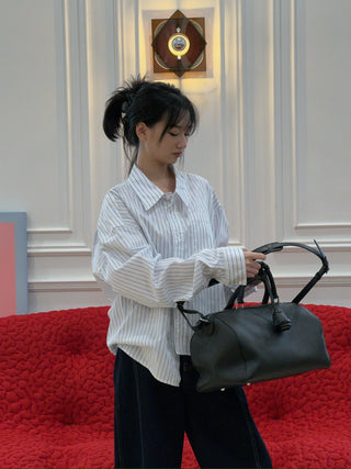 LESUGIATELIER ASYMMETRIC COLLAR SHIRT