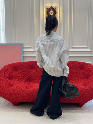 LESUGIATELIER ASYMMETRIC COLLAR SHIRT