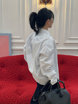 LESUGIATELIER ASYMMETRIC COLLAR SHIRT