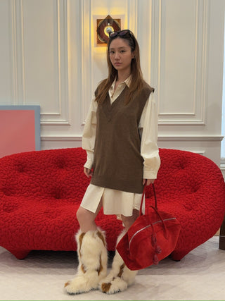 MM6 MAISON MARGIELA - Shirt Dress in Off White
