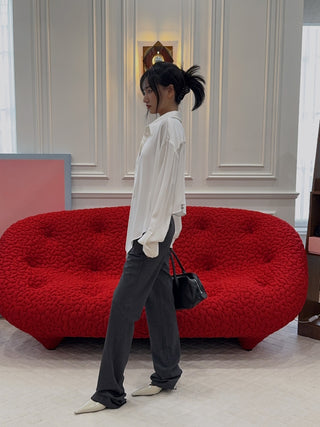 Coperni - Straight Tailored Trousers in Grey