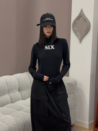 MM6 Maison Margiela - Six Long Sleeved Tights in Black