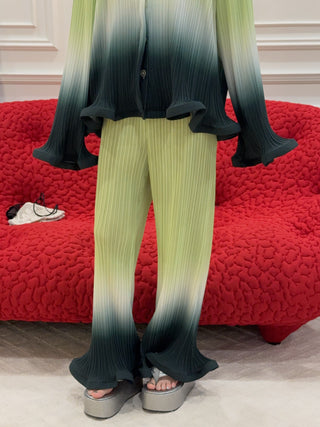 ROWEN ROSE - Pleated Pants in Green