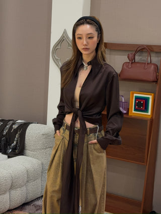 16ARLINGTON - Romy Shirt in Brown