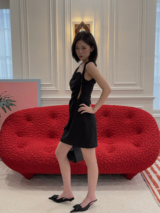 WYNN HAMLYN - Ella Mini Dress in Black