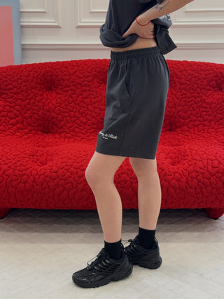 SPORTY & RICH - Stallion Gym Short in Faded Black