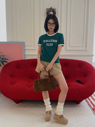 SPORTY & RICH - Wellness Club Ringer Tee