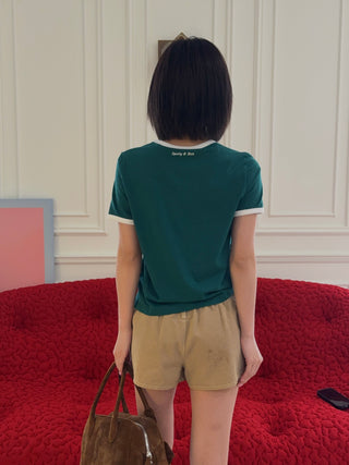 SPORTY & RICH - Wellness Club Ringer Tee