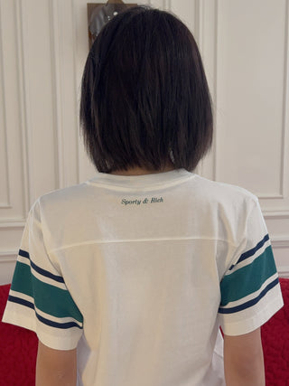 SPORTY & RICH - Wellness 94 Rugby Tee in White