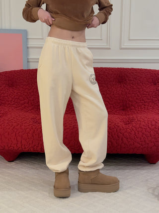 SPORTY & RICH - Riding Club Sweatpant in Cream