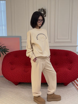 SPORTY & RICH - Riding Club Sweatpant in Cream