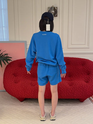 SPORTY & RICH - UCLA Ivy Crewneck in Blue