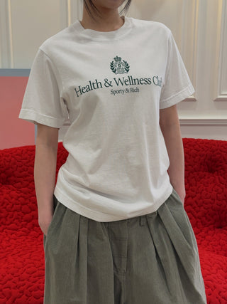 SPORTY & RICH - H&W Crest T-Shirt in White