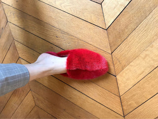 NATASHA ZINKO MINK FUR SLIPPERS